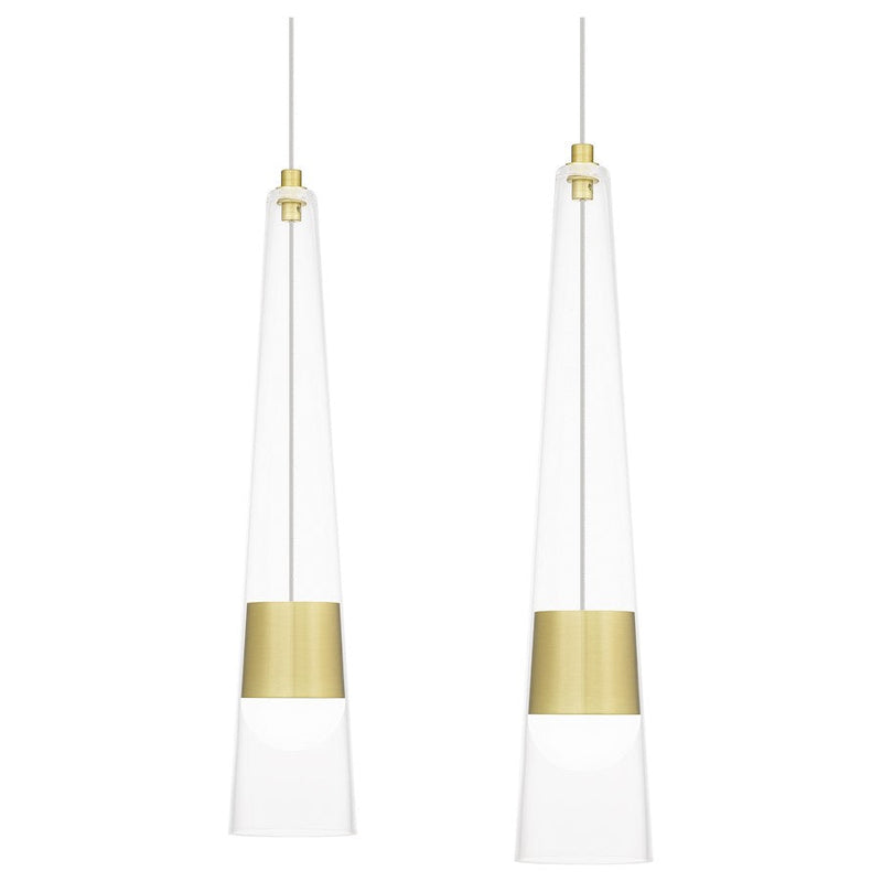 Quoizel Zia Chandelier, Satin Gold/Clear