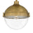 Quoizel Perrine 1 Light Mini Pendant, Weathered Brass/Clear Seeded