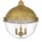 Quoizel Perrine 3 Light Pendant, Weathered Brass/Clear Seeded