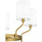 Quoizel Parkington 5 Light Chandelier, Aged Brass/White