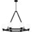 Quoizel Penning 6 Light Island Light, Matte Black/Opal Etched Glass - PNG638MBK