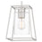 Quoizel Prescott 1 Light Mini Pendant, Brushed Nickel/Clear