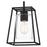 Quoizel Prescott 1 Light Mini Pendant, Matte Black/Clear