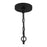 Quoizel Prescott 1 Light Mini Pendant, Matte Black/Clear