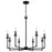 Quoizel Prescott 8 Light Chandelier, Matte Black - PRC5032MBK