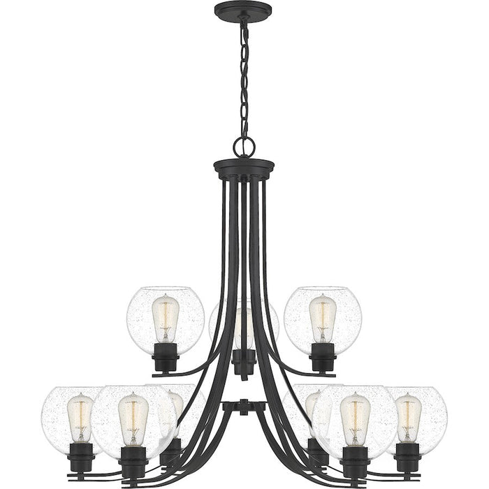 Quoizel Pruitt 5 Light Chandelier, Brushed Nickel/Seedy - PRUS5026BN