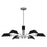 Quoizel Sienna 6 Light Chandelier, Metal Shade