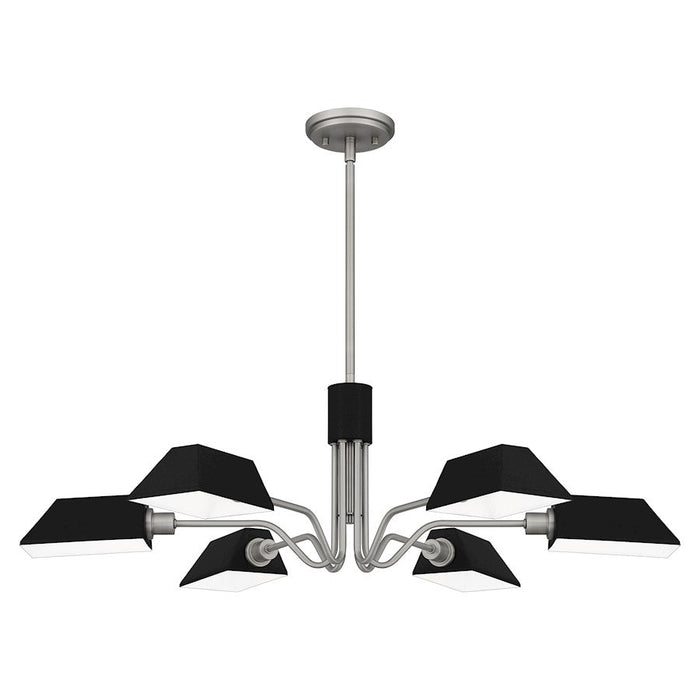 Quoizel Sienna 6 Light Chandelier, Metal Shade