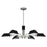 Quoizel Sienna 6 Light Chandelier, Metal Shade