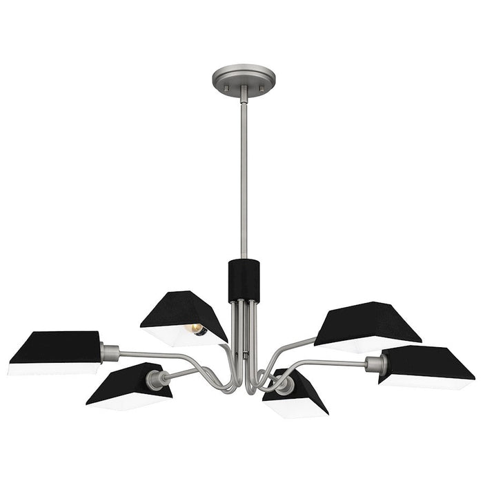 Quoizel Sienna 6 Light Chandelier, Metal Shade