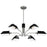 Quoizel Sienna 6 Light Chandelier, Metal Shade