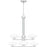 Quoizel Chenal 6 Light Chandelier, Polished Chrome/Opal Etched - QCH5577C