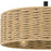 Quoizel Islander 4 Light Fan Light, Matte Black/Hemp Rope