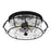 Quoizel Farragut 3 Light Semi-Flush Mount, Water