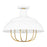 Quoizel Darmody 1 Light Semi-Flush Mount, Metal