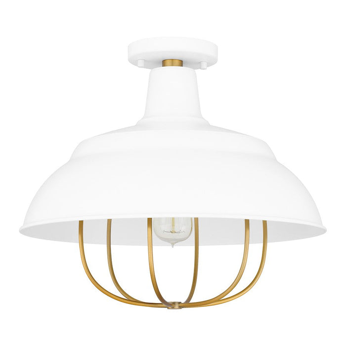 Quoizel Darmody 1 Light Semi-Flush Mount, Metal