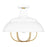 Quoizel Darmody 1 Light Semi-Flush Mount, Metal