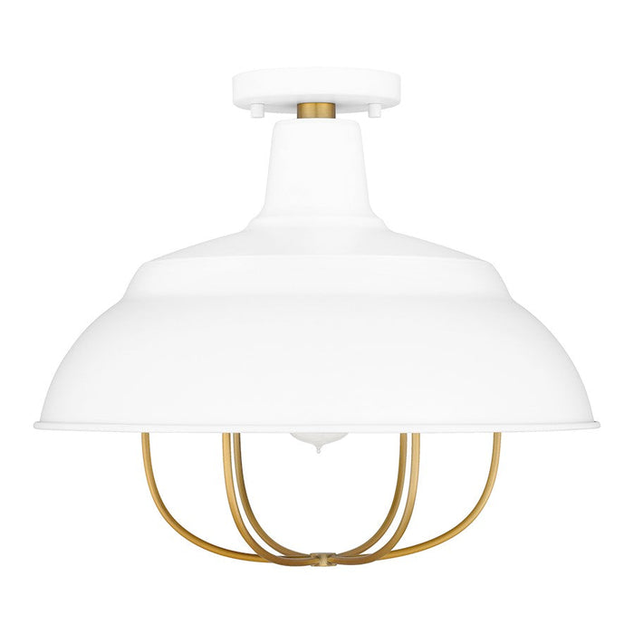 Quoizel Darmody 1 Light Semi-Flush Mount, Metal