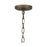 Quoizel Tucker 4 Light Pendant, French Bronze/Clear Seeded