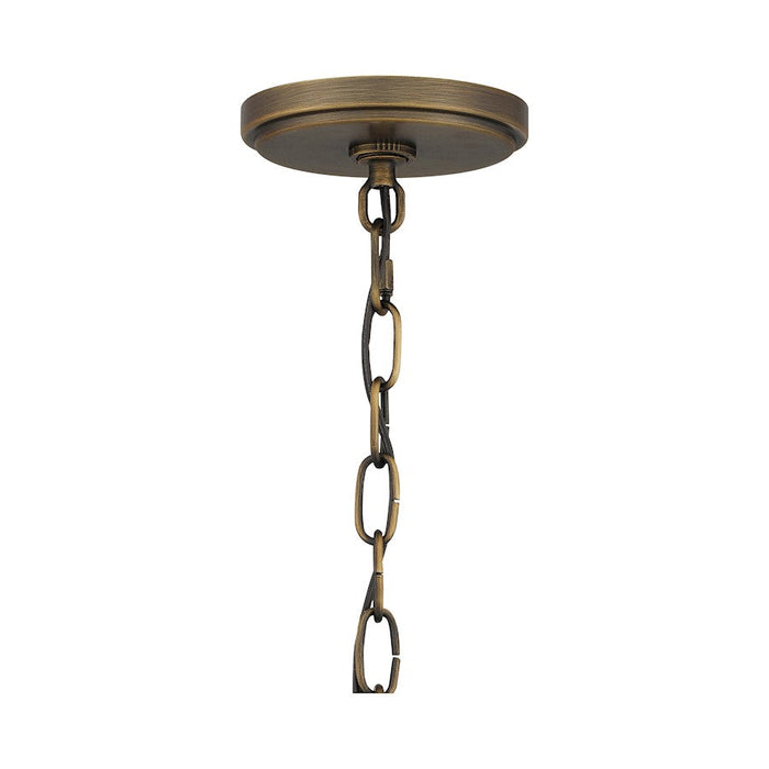 Quoizel Tucker 4 Light Pendant, French Bronze/Clear Seeded