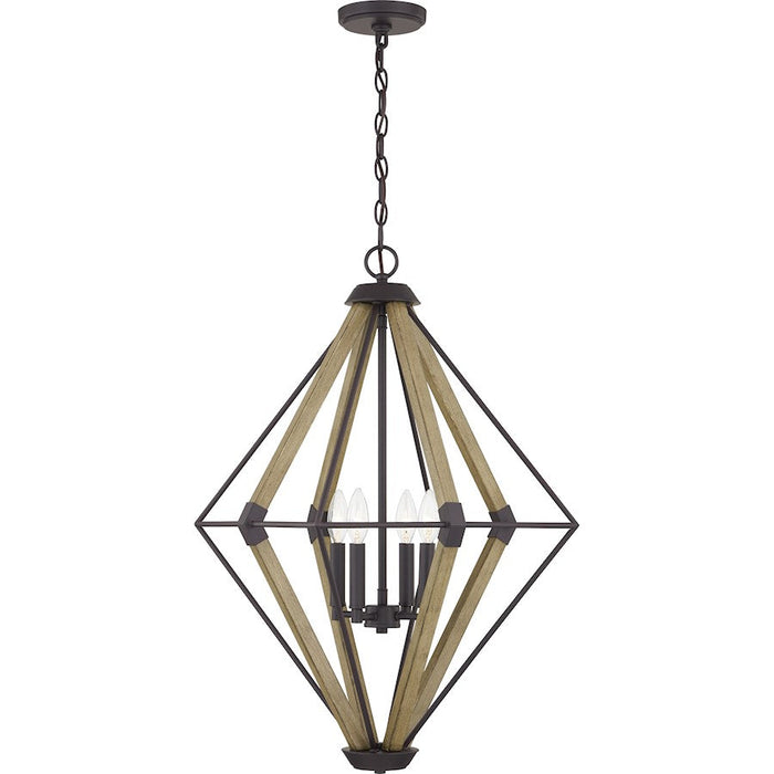 Quoizel Oversized Pendant 4 Light Pendant, Western Bronze - QOP5265WT