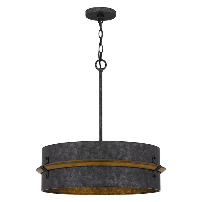 Quoizel Lariat 3 Light Pendant, Old Black Finish