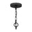 Quoizel Lariat 3 Light Pendant, Old Black Finish