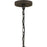 Quoizel Laurent 5 Light Pendant, Rustic Black