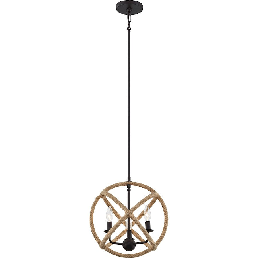 Quoizel Steerage 3 Light Pendant, Western Bronze - QP5193WT