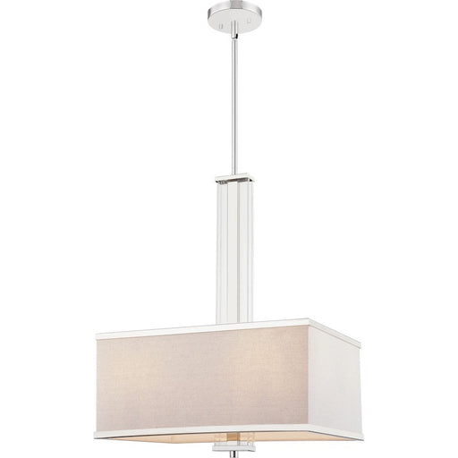 Quoizel Callum 4 Light Pendant, Polished Nickel - QP5269PK