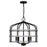 Quoizel Avignon 5 Light Pendant, Matte Black