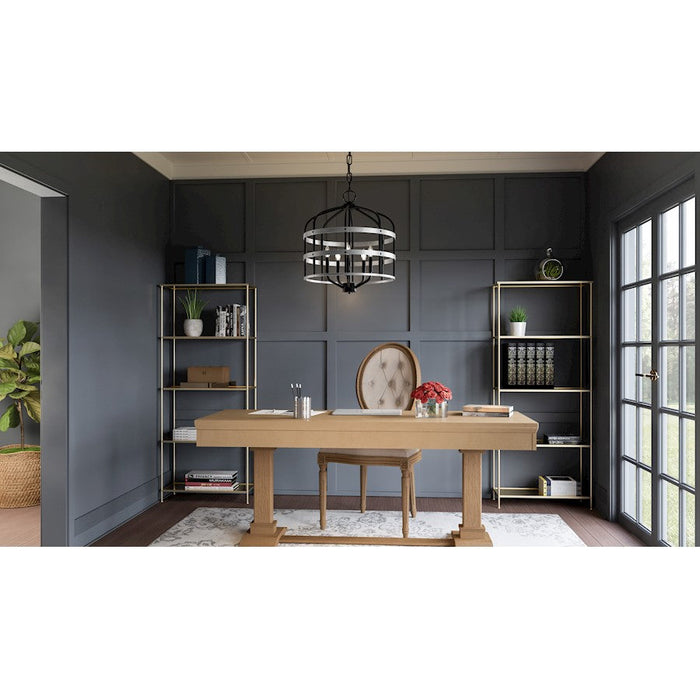 Quoizel Avignon 5 Light Pendant, Matte Black