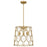 Quoizel Rellie 3 Light Pendant, Aged Brass