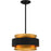 Quoizel Hagley 3 Light Pendant, Earth Black/Metal