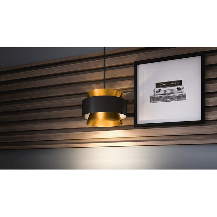 Quoizel Hagley 3 Light Pendant, Earth Black/Metal