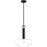 Quoizel Beachmont 1 Light Pendant, Mottled Black/Clear