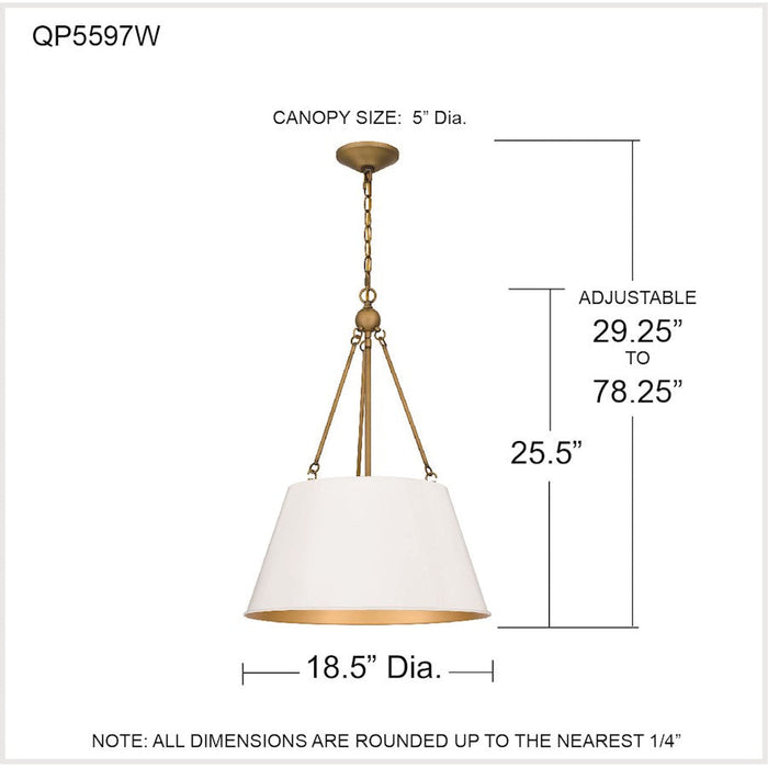 Quoizel Aberdale 4 Light Pendant