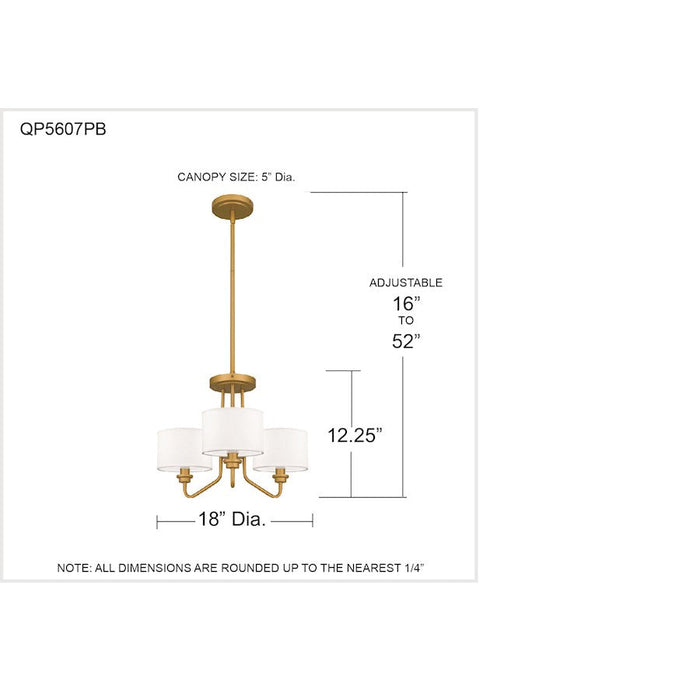 Quoizel Ainsdale 3 Light Pendant