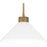 Quoizel Ira 1 Light Pendant, Weathered Brass/Opal