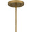 Quoizel Ira 1 Light Pendant, Weathered Brass/Opal