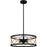 Quoizel Cedar Park 4 Light Pendant, Matte Black