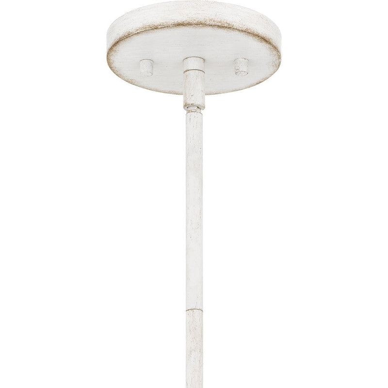 Quoizel Dalia 4 Light Pendant, Antique White/Metal