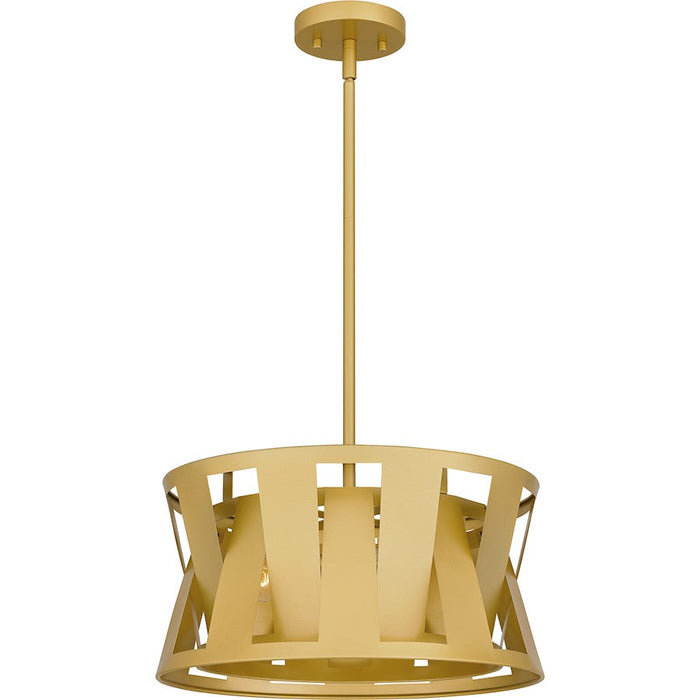 Quoizel Sage 3 Light Pendant, Soft Gold/Metal