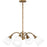 Quoizel Iota 4 Light Pendant, Weathered Brass/Opal Glass