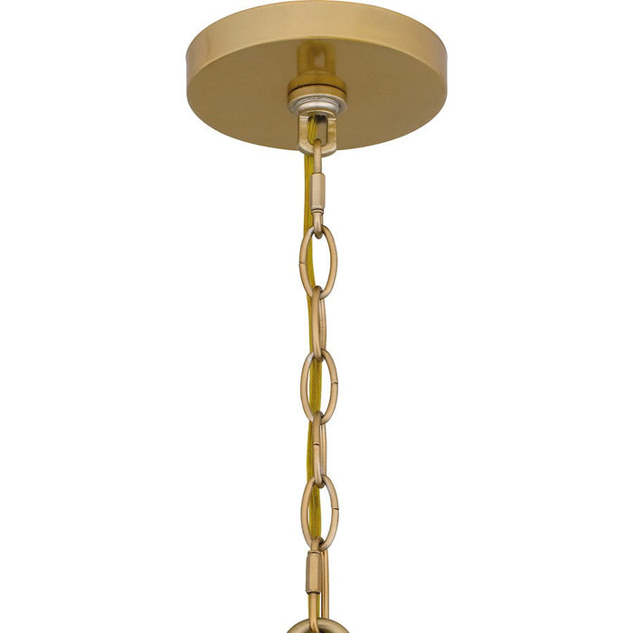 Quoizel Amalia 4 Light Pendant, Light Gold/Mica