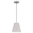 Quoizel Hazel 1 Light Mini Pendant, Brushed Nickel/Terrazo Shade