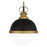 Quoizel Sullivan 1 Light Mini Pendant, Matte Black/Opal Etched