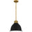 Quoizel Baynard 1 Light Mini Pendant, Weathered Brass/Metal