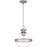 Quoizel Cirillo 1 Light Mini Pendant, Brushed Nickel/Clear