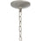 Quoizel Cirillo 1 Light Mini Pendant, Brushed Nickel/Clear